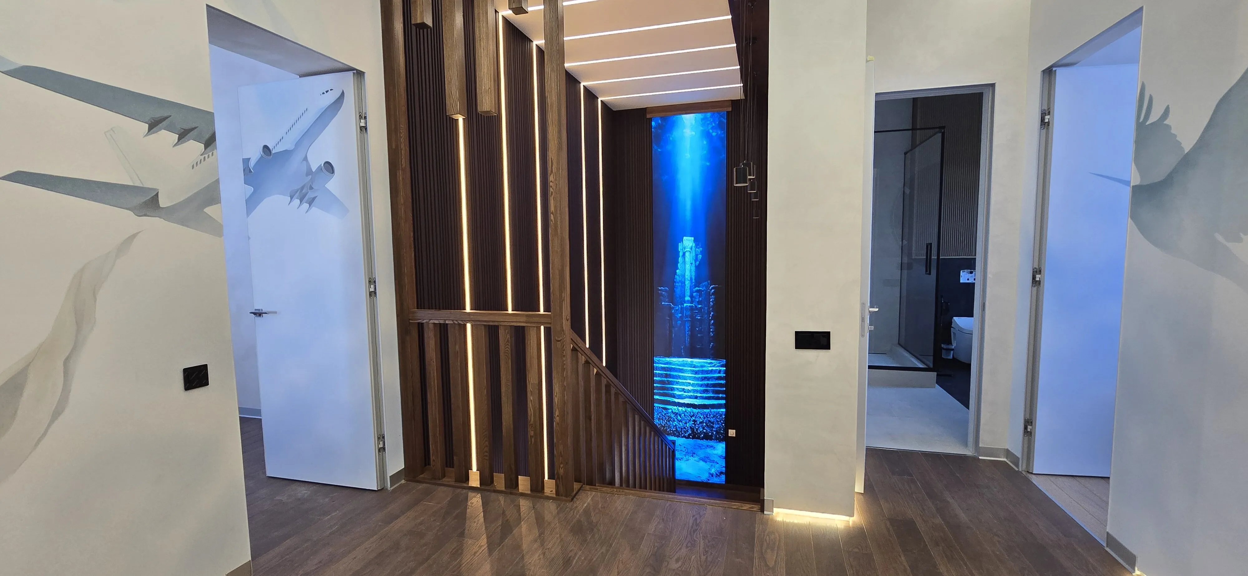 LED-экран видеоэкран для дома со встроенной акустикой и саундбаром 