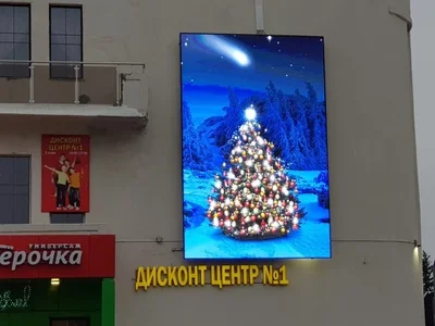 Медиафасад для рекламы на ТЦ